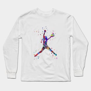 Girl baseball Long Sleeve T-Shirt